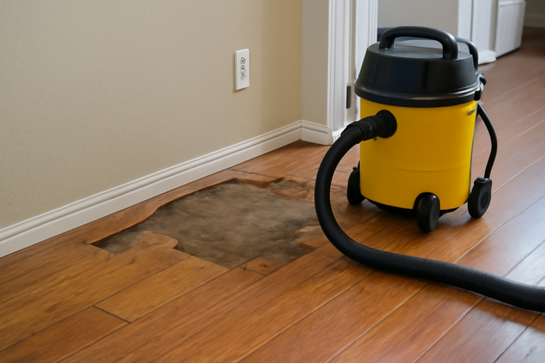Laminate Floor Water Extraction