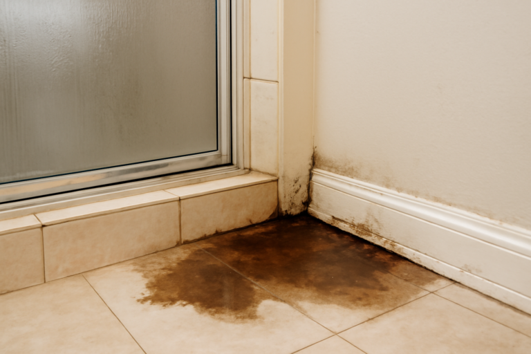 Shower Leak Water Removal